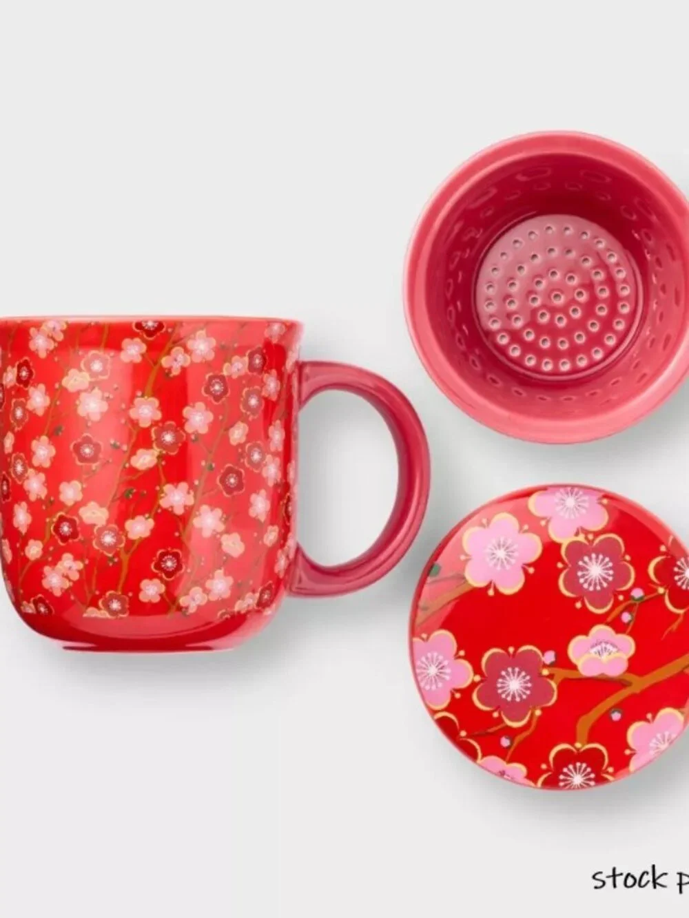 Lunar New Year Ceramic Tea Infuser Mug with Lid NEW Target